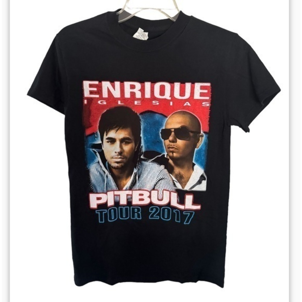 ENRIQUE IGLESIAS AND PITBULL tour 2017 concert T shirt size small